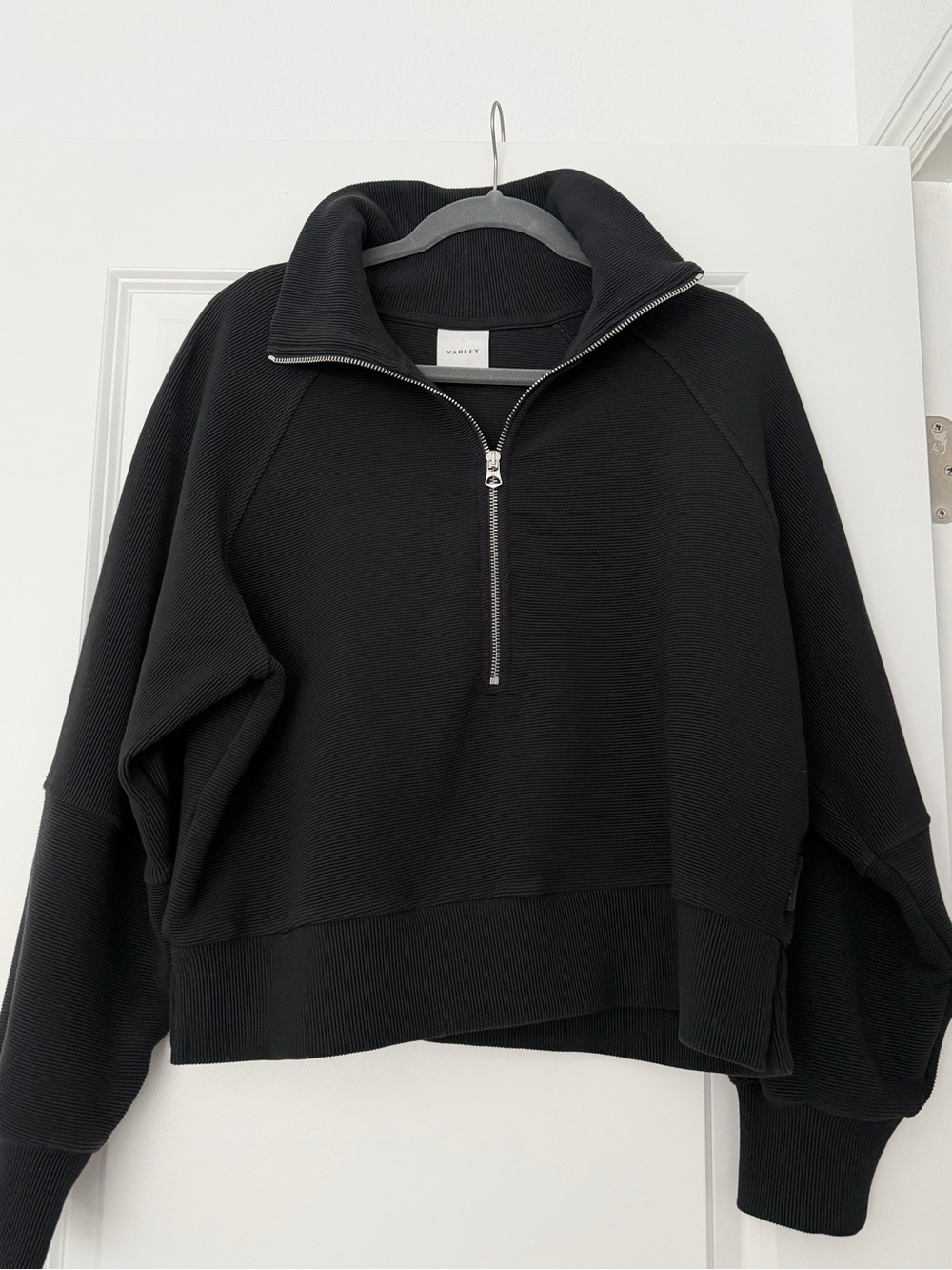 Varley Black Half-Zip Funnel Neck Pullover
